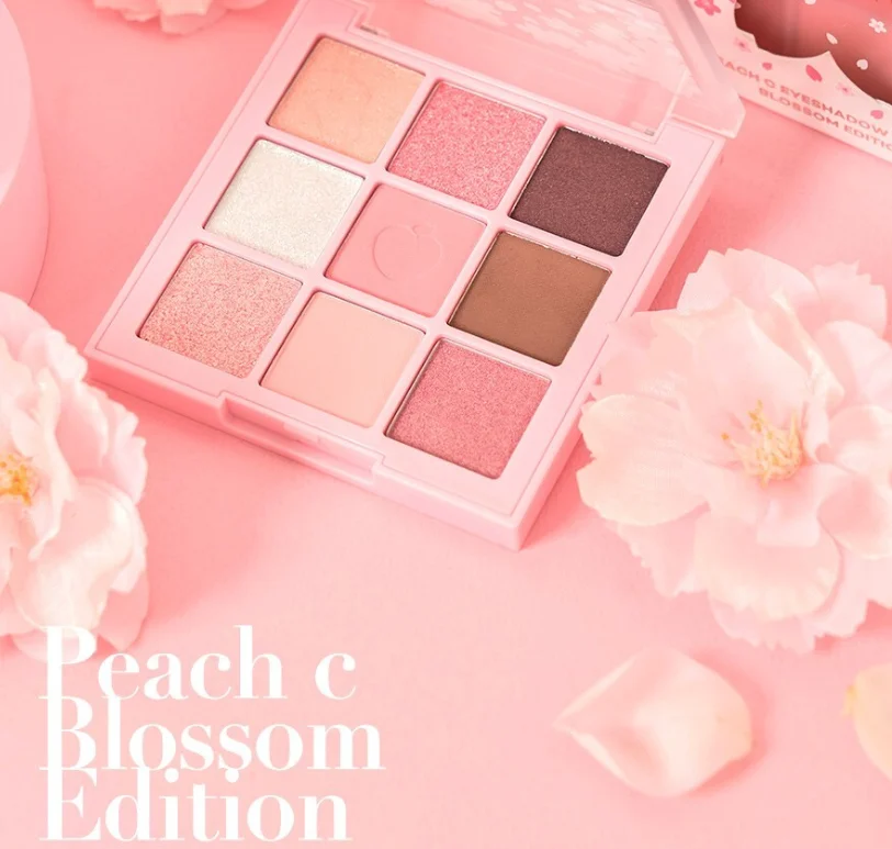 Peach C Eyeshadow Palette Blossom Edition 01 Shine Pink Korea Cosmetic
