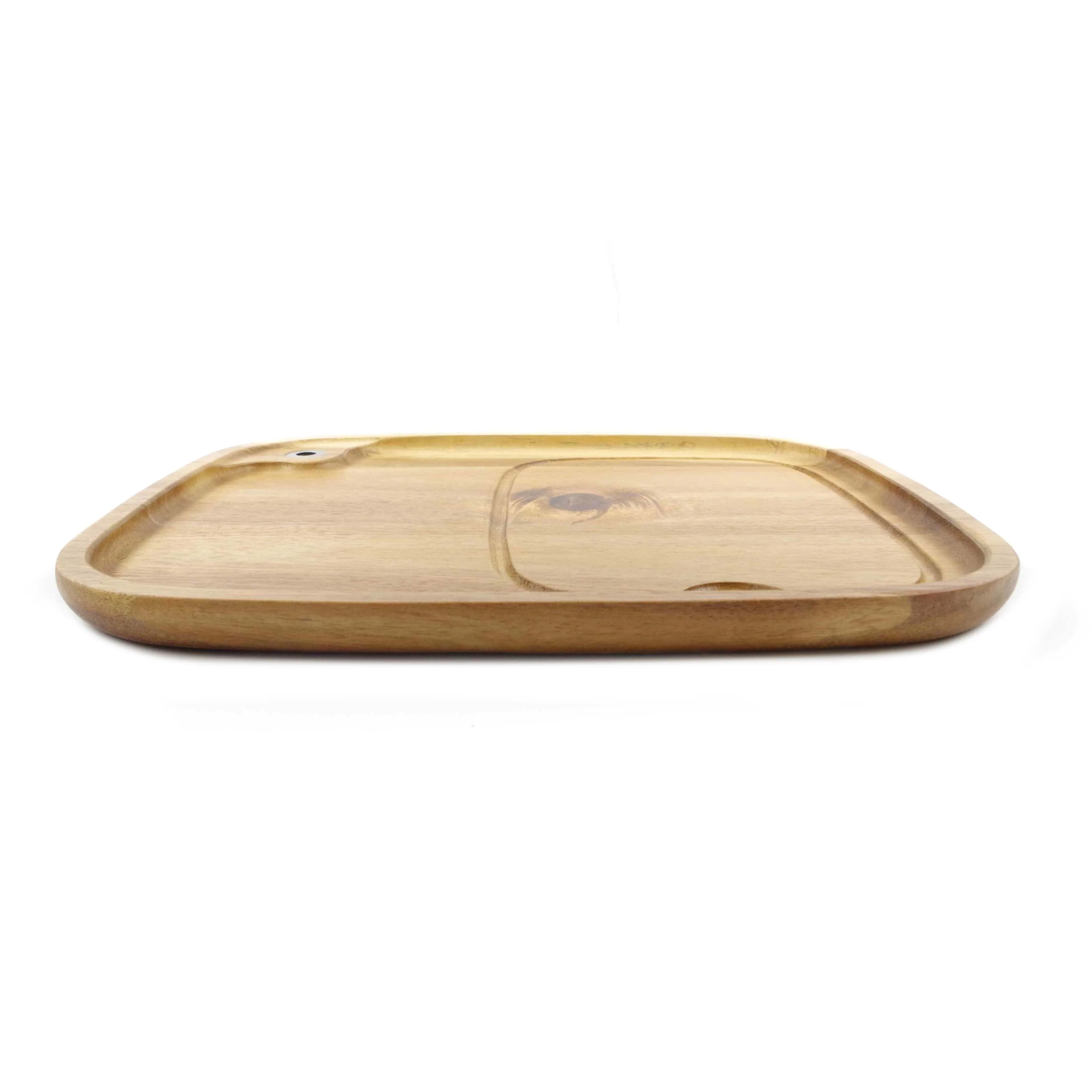 Premium Acacia Wood Bbq Platter For Serving Tray,Steak Serving Board