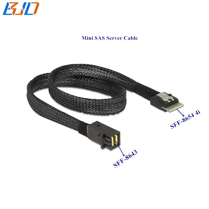 

SFF-8654 4i 38pin Host to Mini SAS HD SFF-8643 36pin Hard Disk Target Data Cable 50CM 100CM