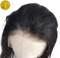 

Pearlcoin Virgin Cuticle Aligned Hair Natural Color Silky Straight Human Hair HD Transparent Full Lace Wig 130%