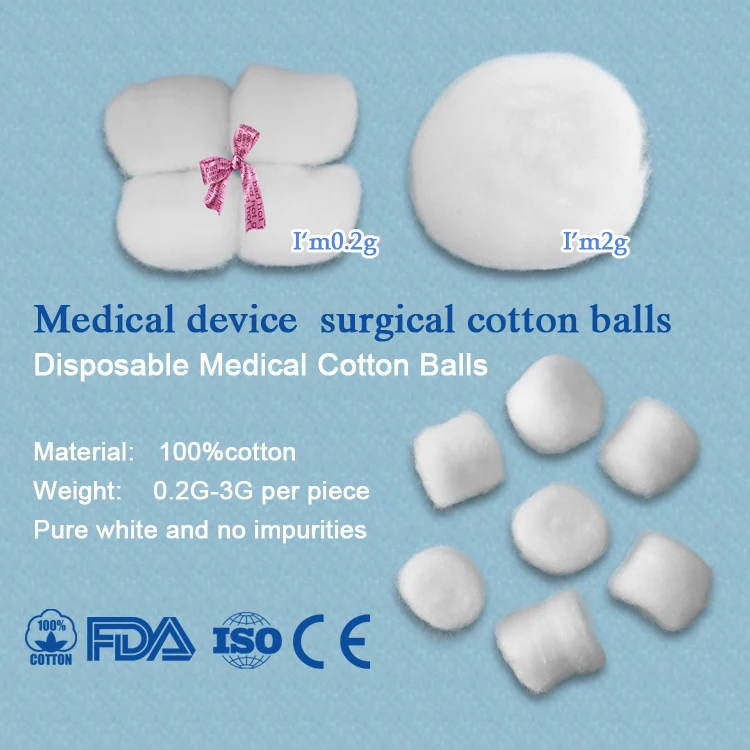 Disposable Medical Surgical 100 Cotton Gauze Ball Buy Pink Cotton