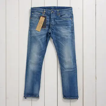 mens blue ripped jeans slim fit