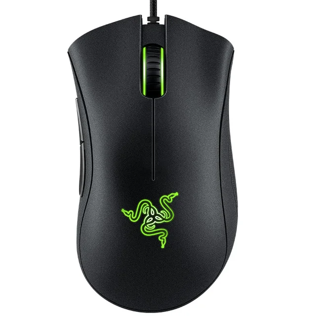 

Razer Deathadder Essential Mouse Expert Wired Mouse Gaming 4G Optical Sensor 6400 DPI Programmable Mouse Gaming Razer, Black,white