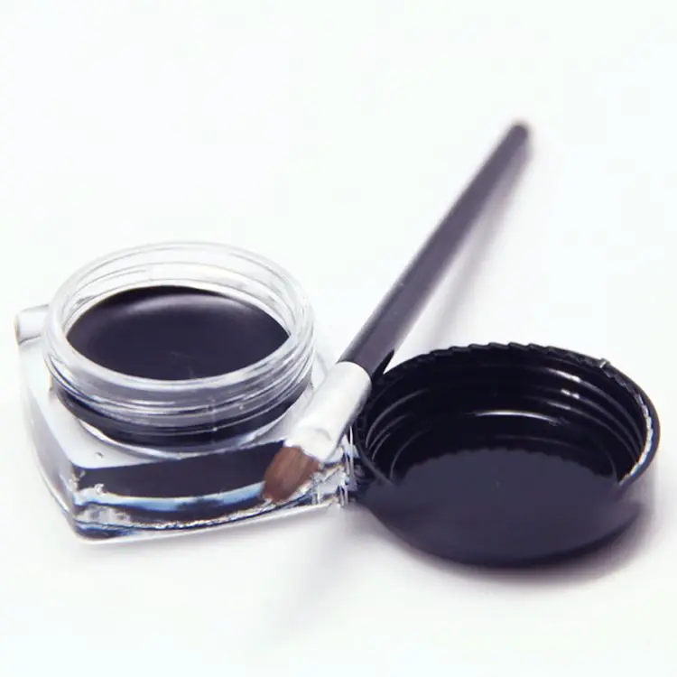 OEM ODM Wholesale Long Lasting Gel Eye Liner Private Label Makeup Waterproof Matte No Label Custom Mini Gel Eyeliner With Brush