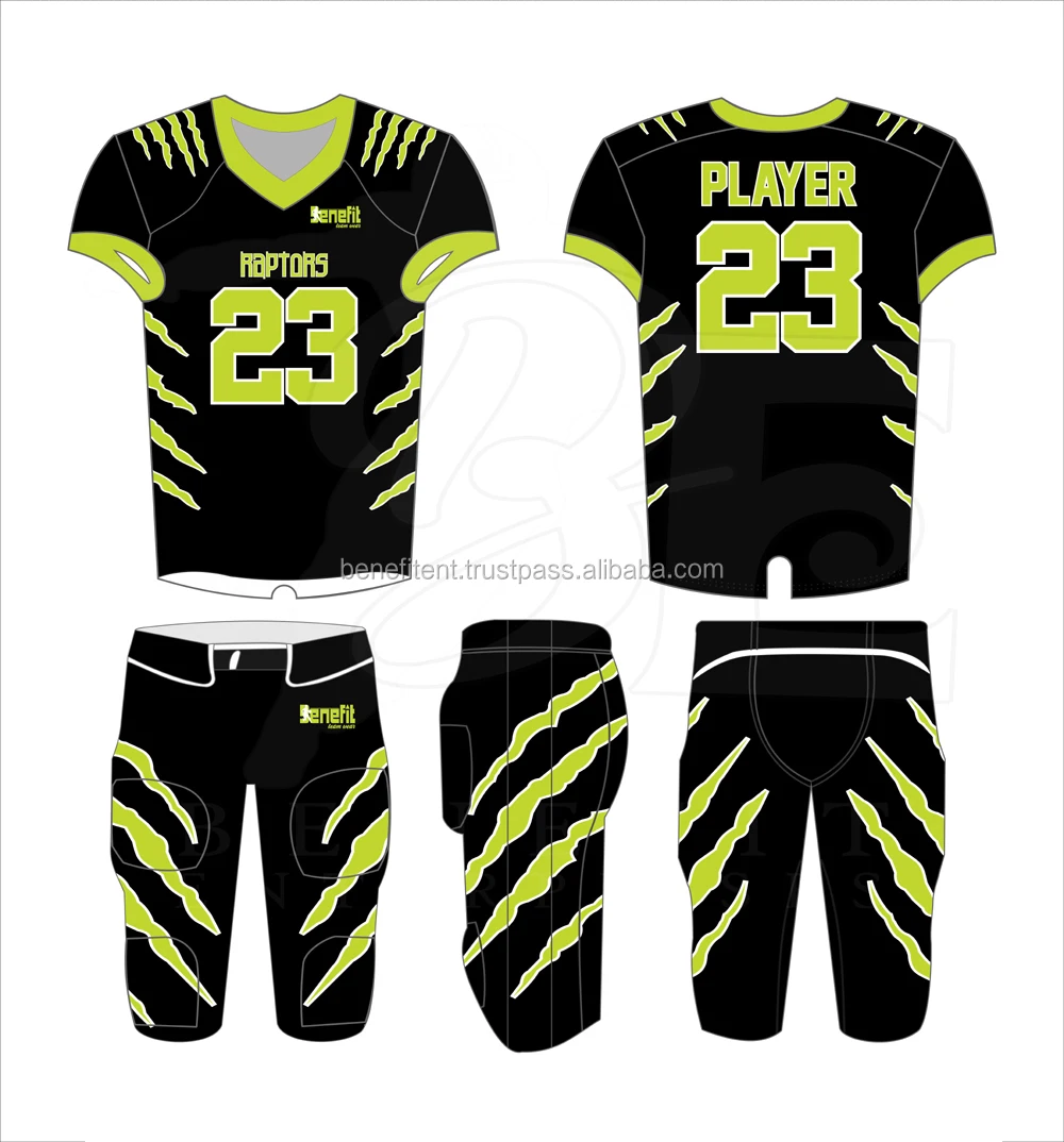 American Football Player's Uniform Mock-Up by Sanchi477