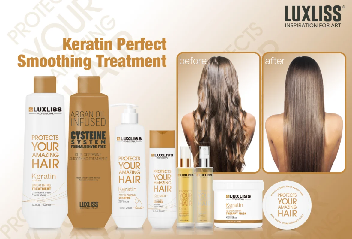 
Keratin smoothing hair treatment natural hair oil Heat Protecting Shine Mist 