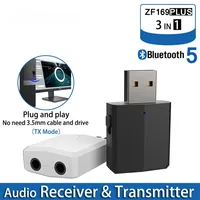 

Bluetooth 5.0 Audio Receiver Transmitter 3 IN 1 Stereo 3.5MM USB Bluetooth Wireless Adapter For TV PC Car Kit Headphones