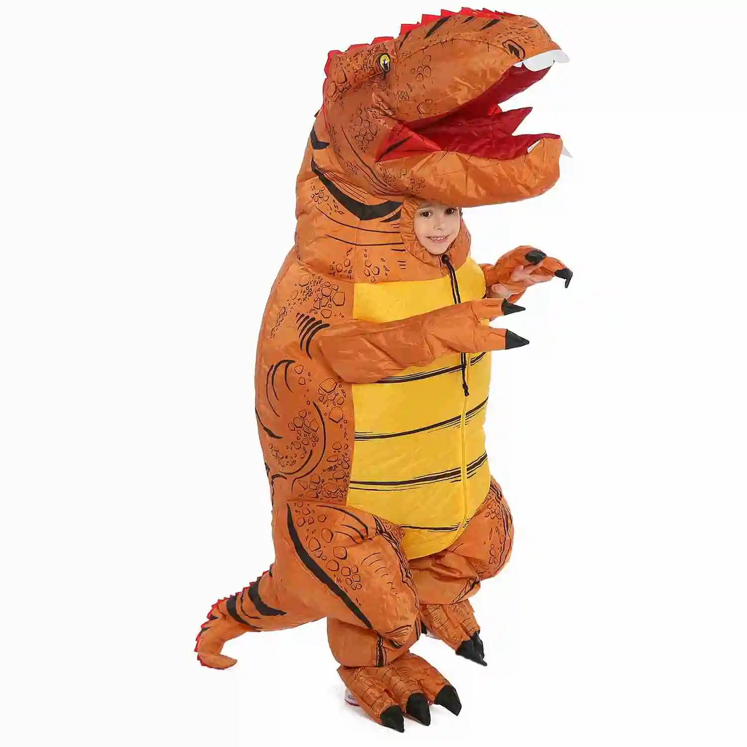 

Brown T-Rex Dinosaur Inflatable Costume Air Blow up Party Suit for Adult/Kids