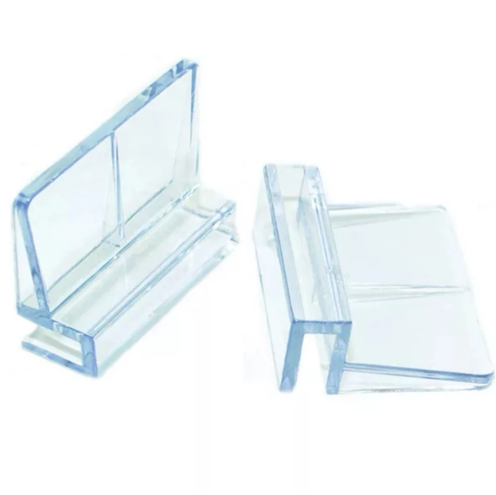 

4pcs Clear Color Acrylic Aquarium Fish Tank Glass Cover Clip Support Holder,6mm