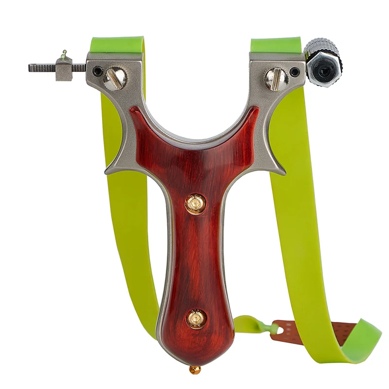 

Factory wholesale wooden powerful slingshot rubber band catapult for hunting