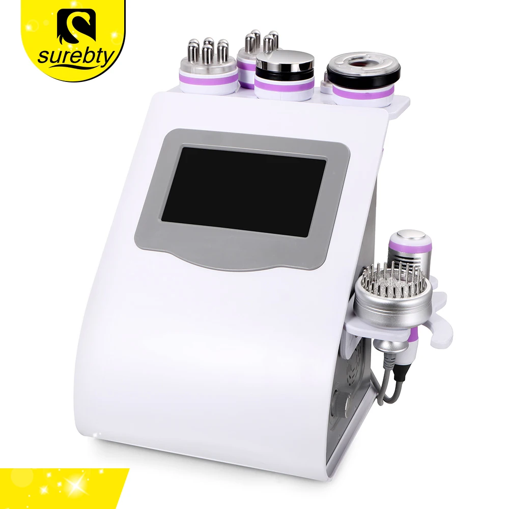 

Surebty 7 in 1 ultrasonic 40K cavitation weight loss slimming skin body salon machine