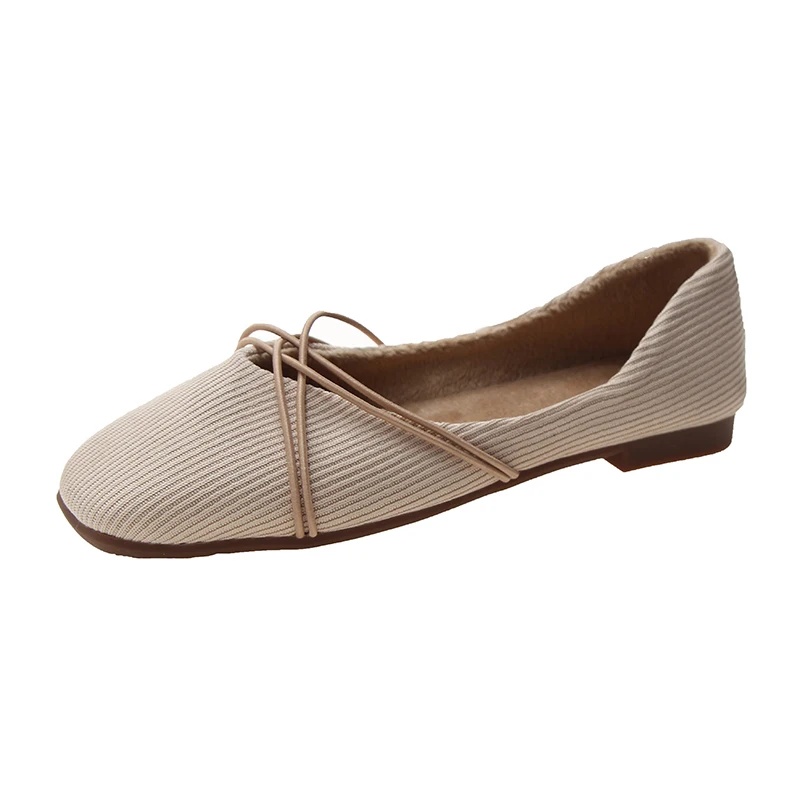 

New Women's Casual Shoes Comfortable Flats Women's Shoes Soft-soled Fashion Loafers, Beige/black/yellow/green