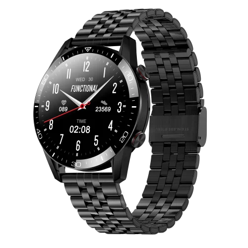 

New LS TK28 Smart Call Watch heart rate ECG step sports music offline payment bracelet smart watch information reminder, Black silver