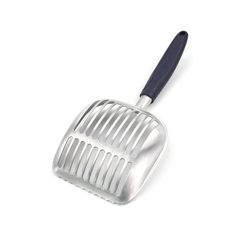 

Non-Stick Aluminum Alloy Sifter Deep Shovel Poop Sifting with Long Handle