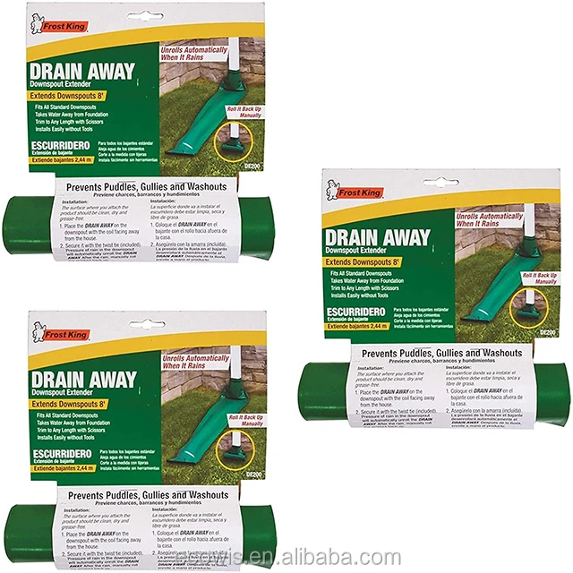 Roll Out Gutter Downspout Extension,Standard Plastic Drain Away