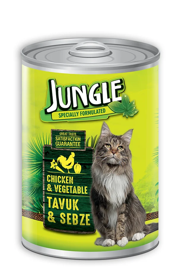 Jungle Canned Food Beef,Vegetable,Chicken,Tuna,Salmon,Shrimp,Lamb