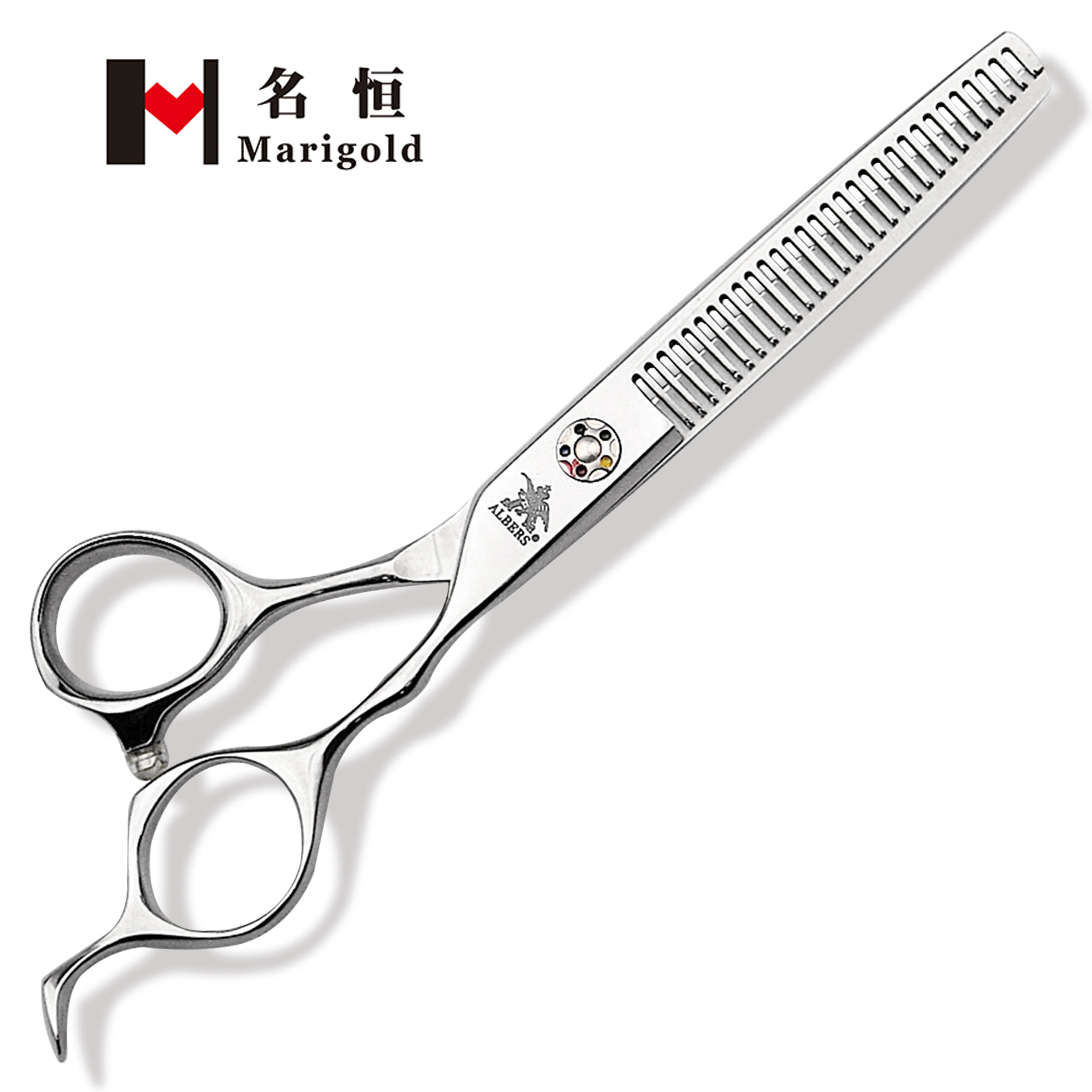 

Marigold 6 inch barber scissors 440c japaness shears professi on scissor hair scissor barber, Silver