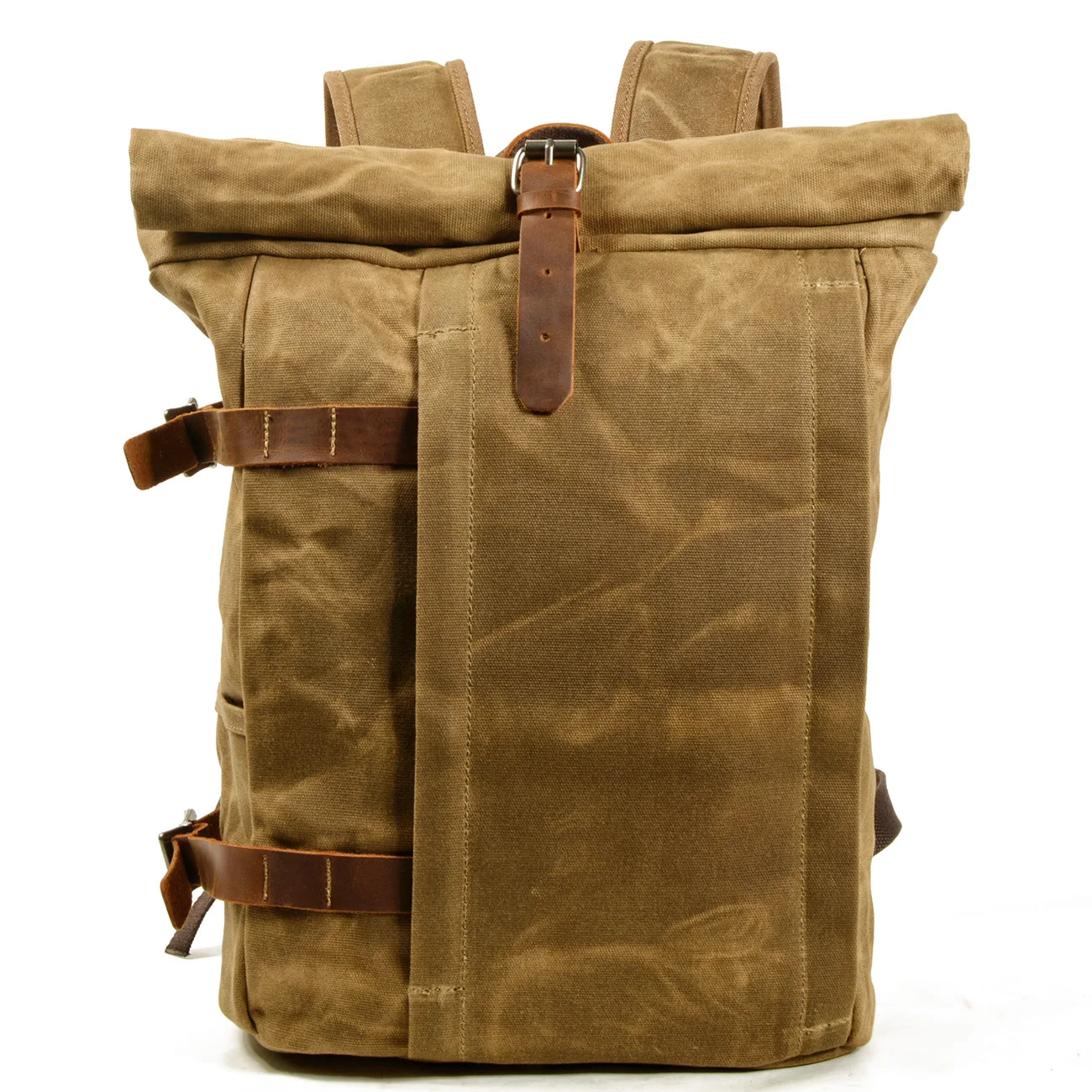 

Canvas Laptop Backpack For Men And Women Vintage Leather Casual Travel Large School Backpack