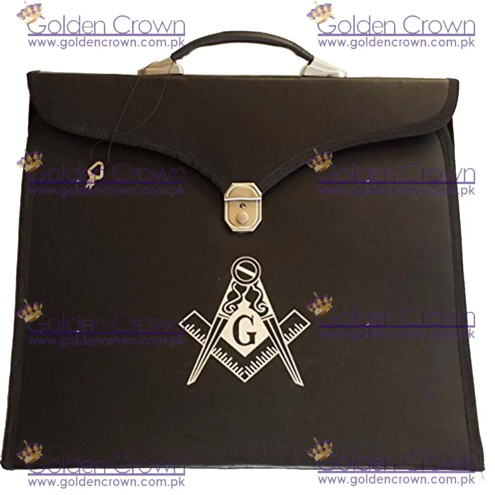 Masonic Regalia Aprons File Case With Hard Handle For Mm/wm Apron In