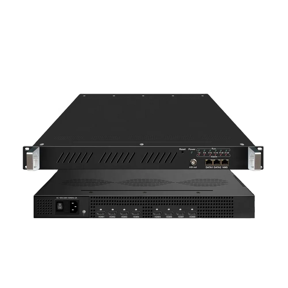 

Professional video streaming h.264 encoder with 24 channels for Convert Video to IP Connected with PC, Local playout