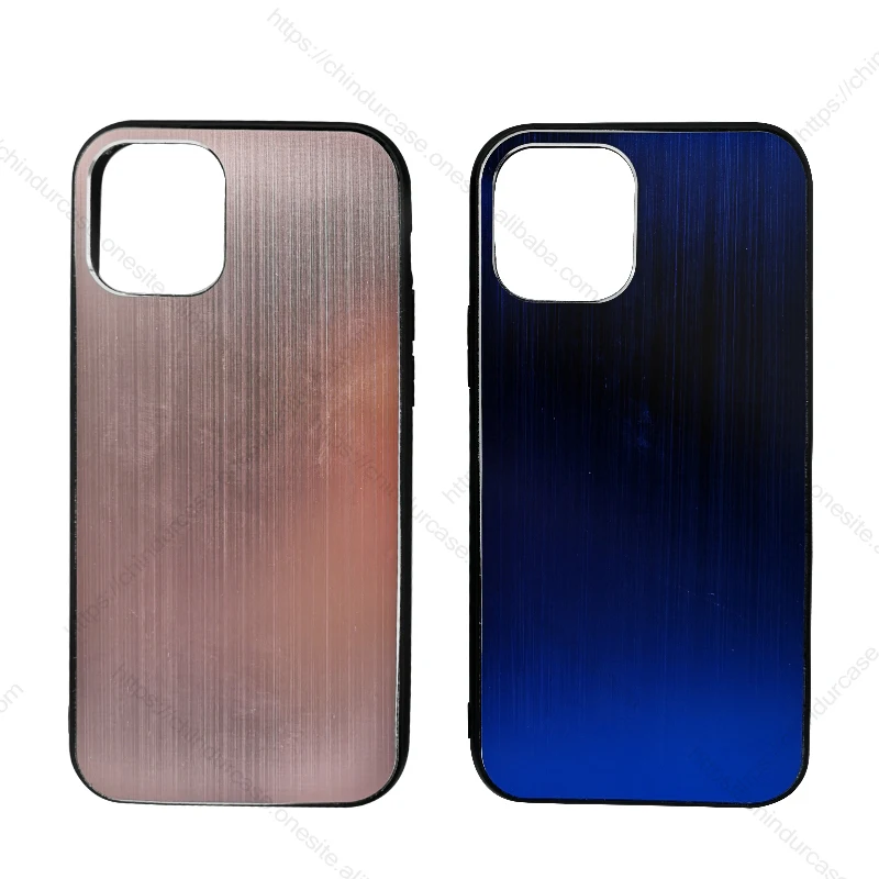 

High Quality Laser Engraving Aluminum Metal Bumper Phone Case For iPhone 12 11 pro max XR XS Mobile Case Cover, Multicolor