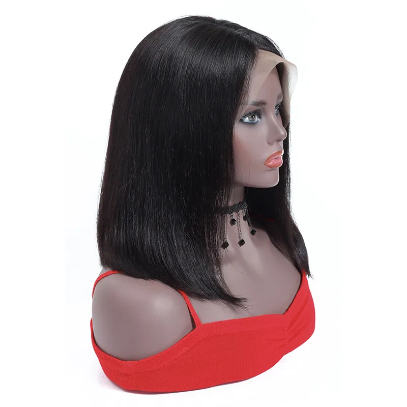 

wholesale virgin hair vendors 100% Virgin Brazilian Hair cuticle aligned 13x4 frontal bob wigs natural human hair short Wig