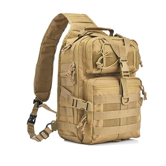

Fishing Tackle Sling Bag Molle EDC Range Tactical Backpack Small Chest Pack, More than 10 colors for reference