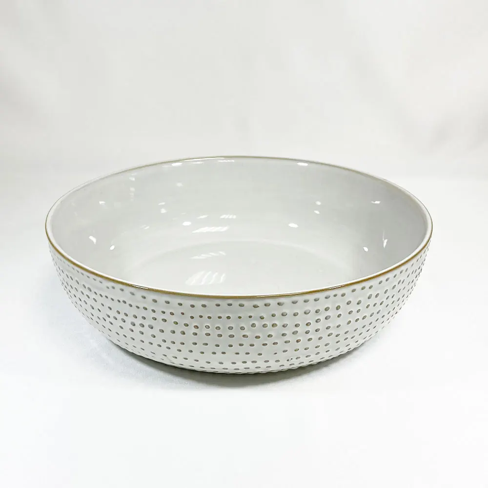 Handcrafted Hotel Restaurant Round Ceramic Salad Bowl Buy Kitchen