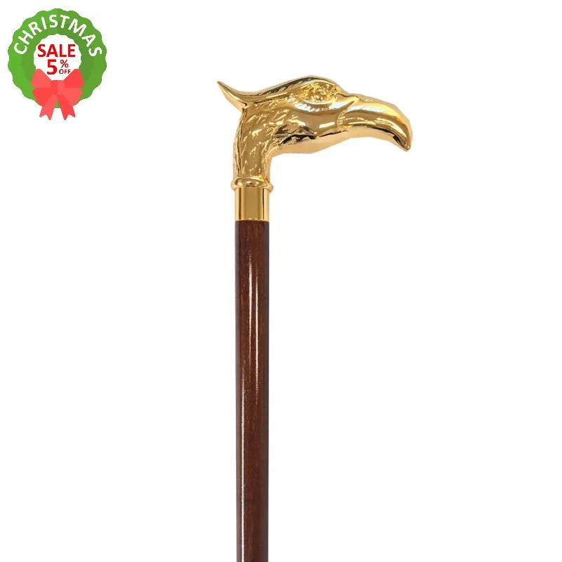 

Wooden Walking Stick with Brass Cane Handles