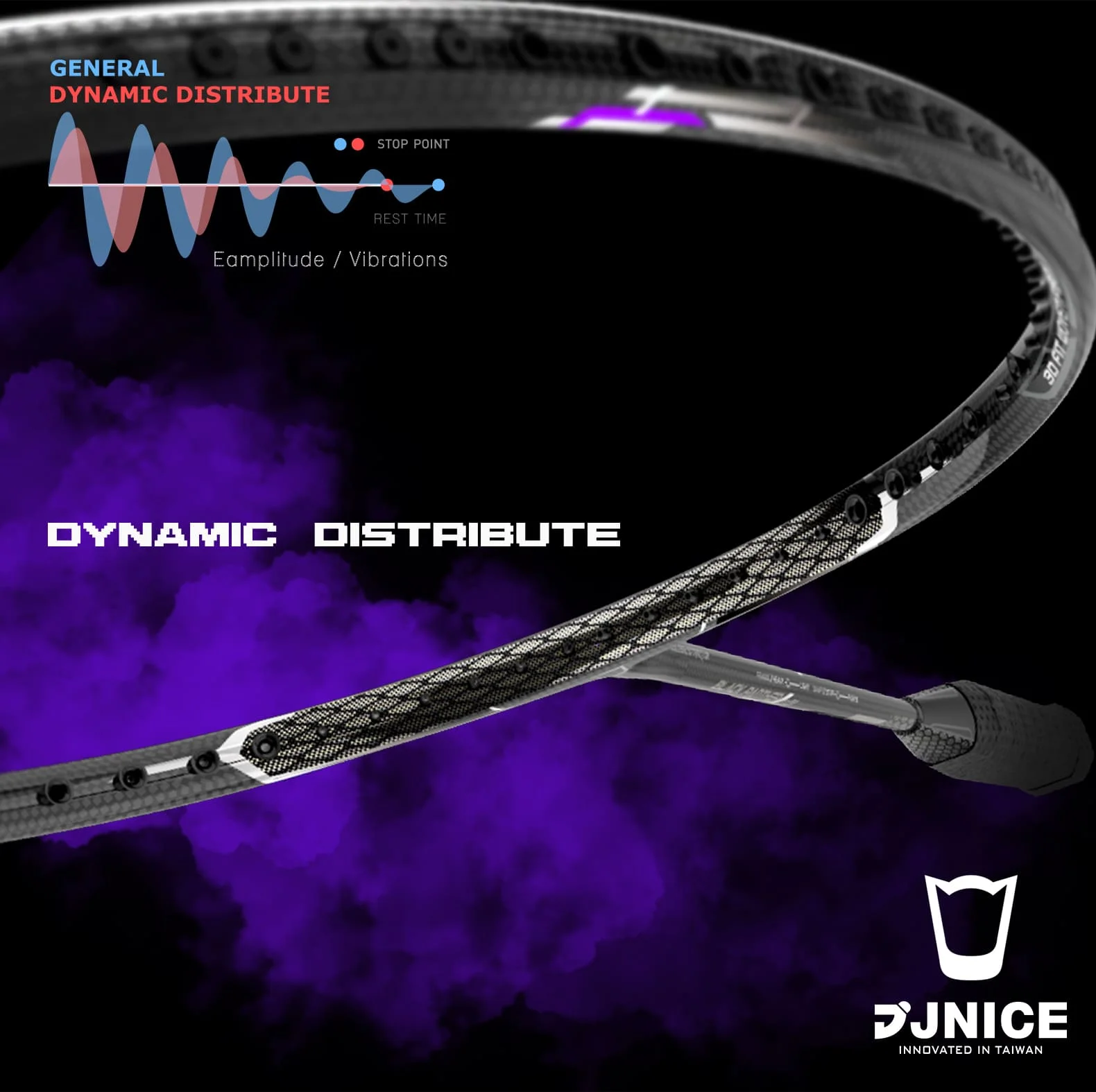 Bestseller Jnice Taiwan Made Black Panther Badminton Racket - Buy Made ...