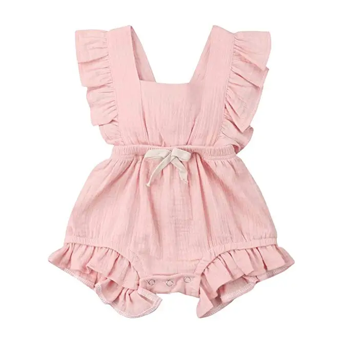 

Summer Bodysuit Organic Baby Romper Girls Jumpsuit