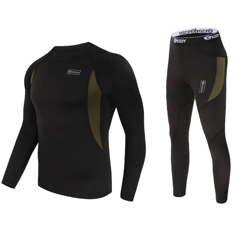 

4-Colors Outdoor tactical warm underwear set sports military thermal underwear