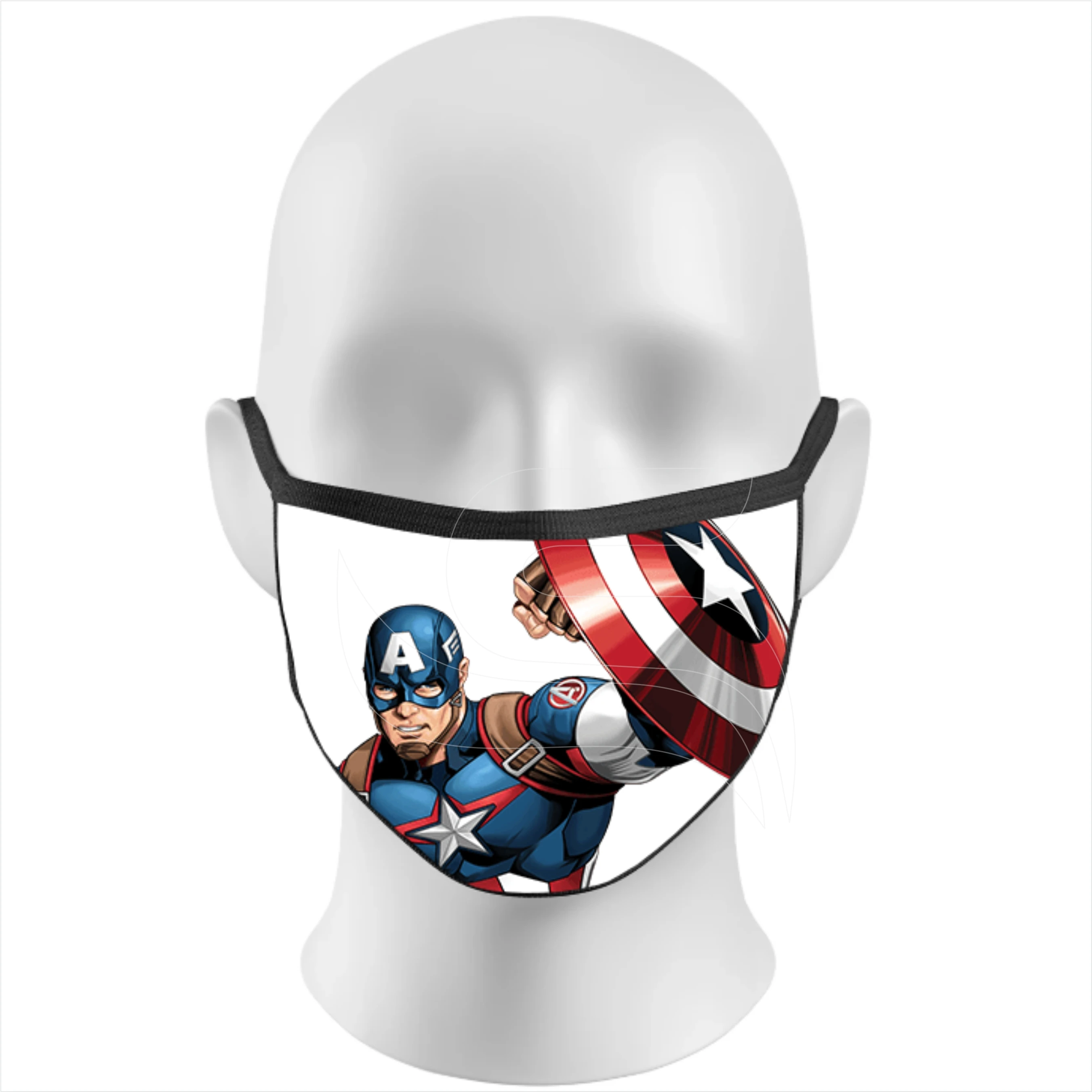 
captain america printed facemask / kids adults face cover 