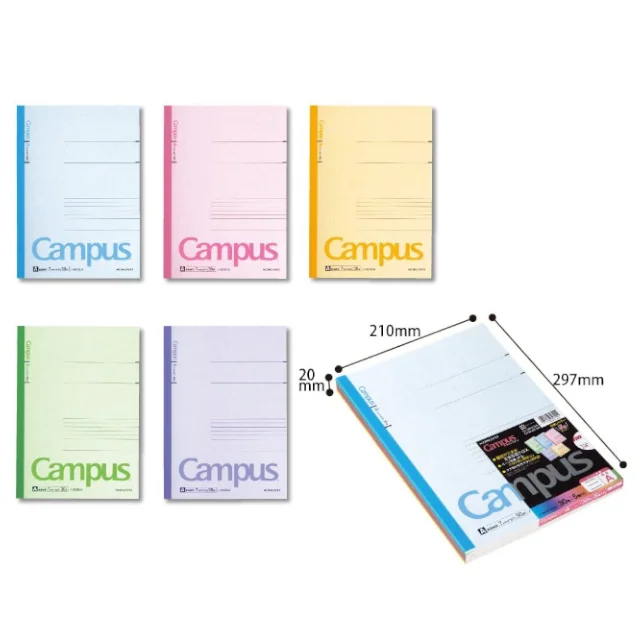 Japanese Note Book Campus Kokuyo A4 (210 X 297mm School Planner Blank ...