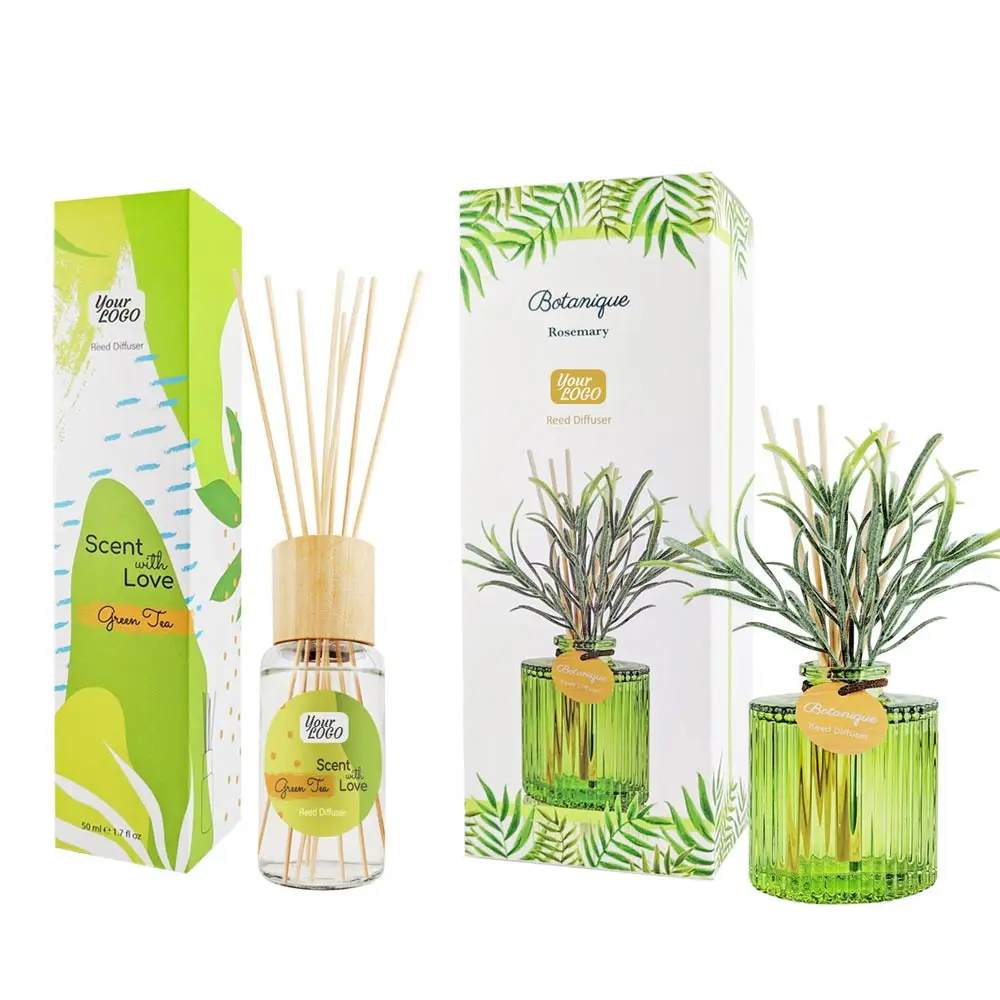 
Private Label Reed Diffuser Ceramic or Glass Bottle Air Fragrance with Rattan Sticks Sola Flower Luxury Home Fragrance 