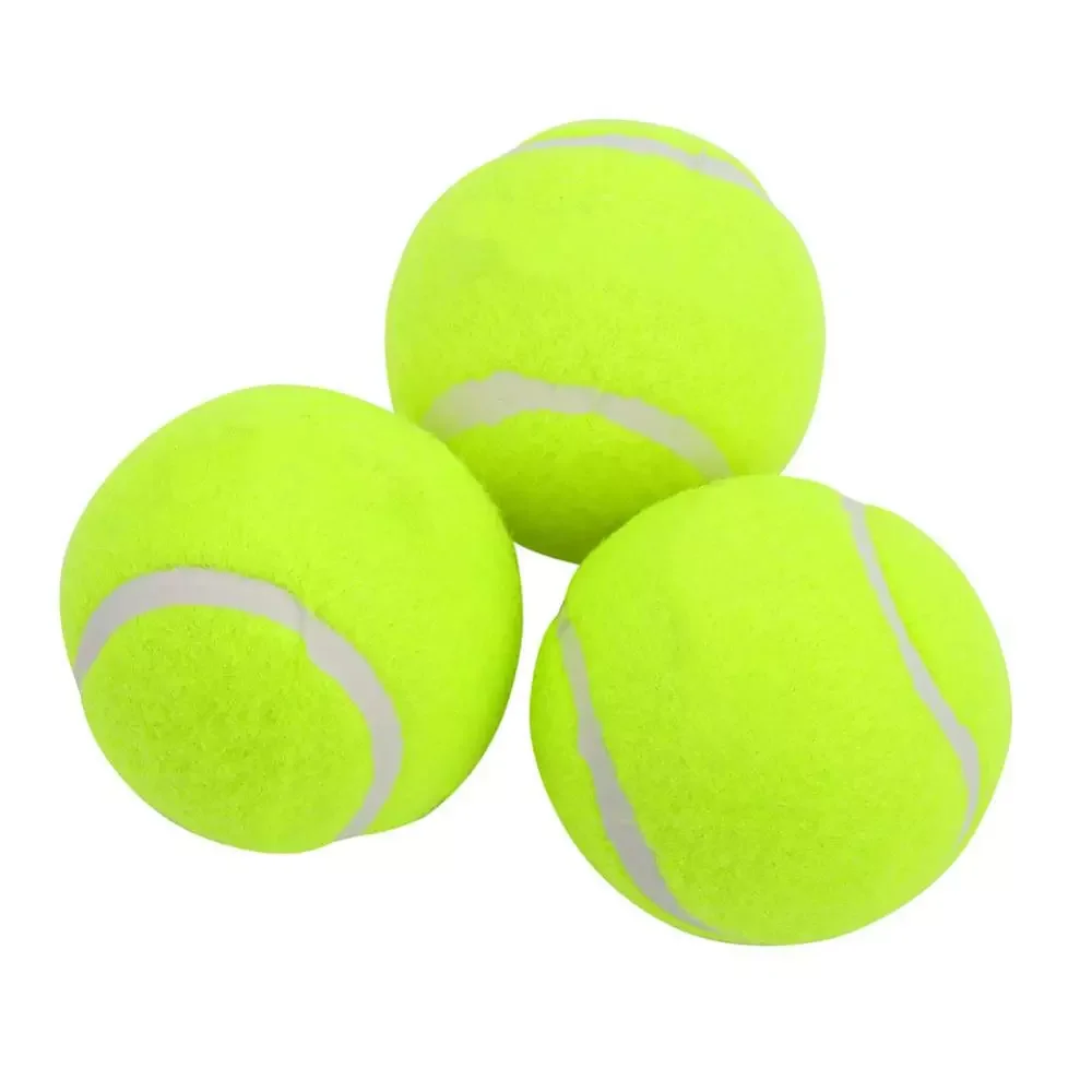 
Tennis Ball Fluorescent Green Color Made of Natural Rubber & Felt Surface Pack of 3 Balls For Tennis Game 