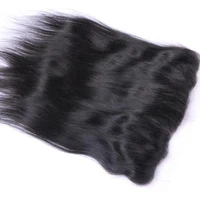 

Indian hair natural color black hd transparent lace frontal straight 10a grade mink frontal