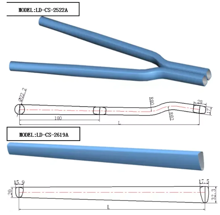 Bicycle Hydroforming Aluminum Chain Stay Tube High Quality Bicycle Tube