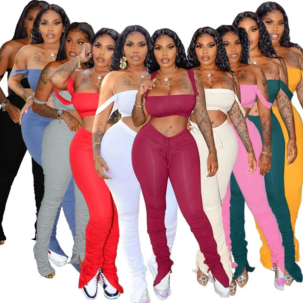 

Hot sale cartoon sexy autumn and winter 2 piece set women clothing, 5 colors