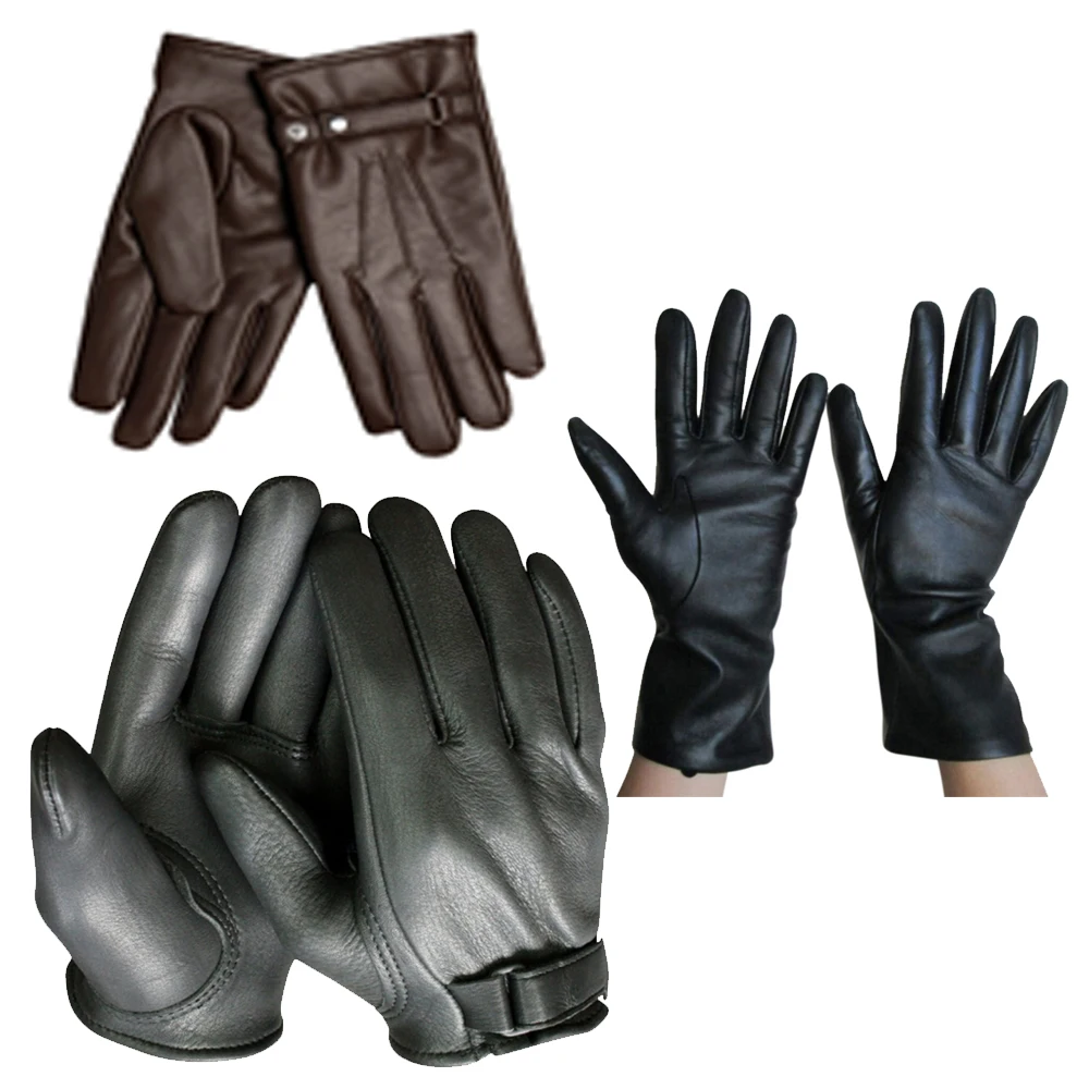 
Bachelors fashion able winter leather gloves for men, low price dressing gloves 
