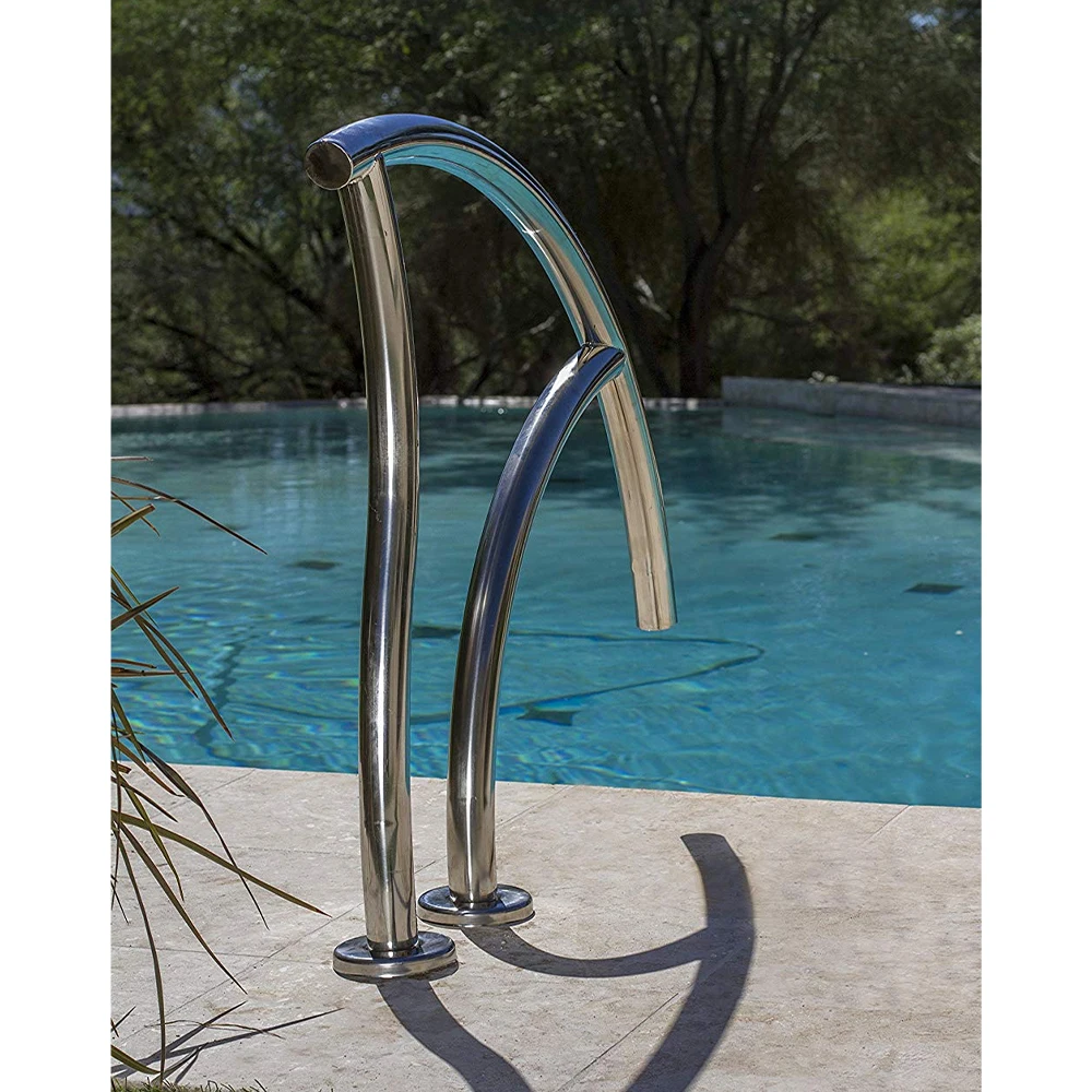 

australia stainless steel swimming pool handrail for inground pools, Silver