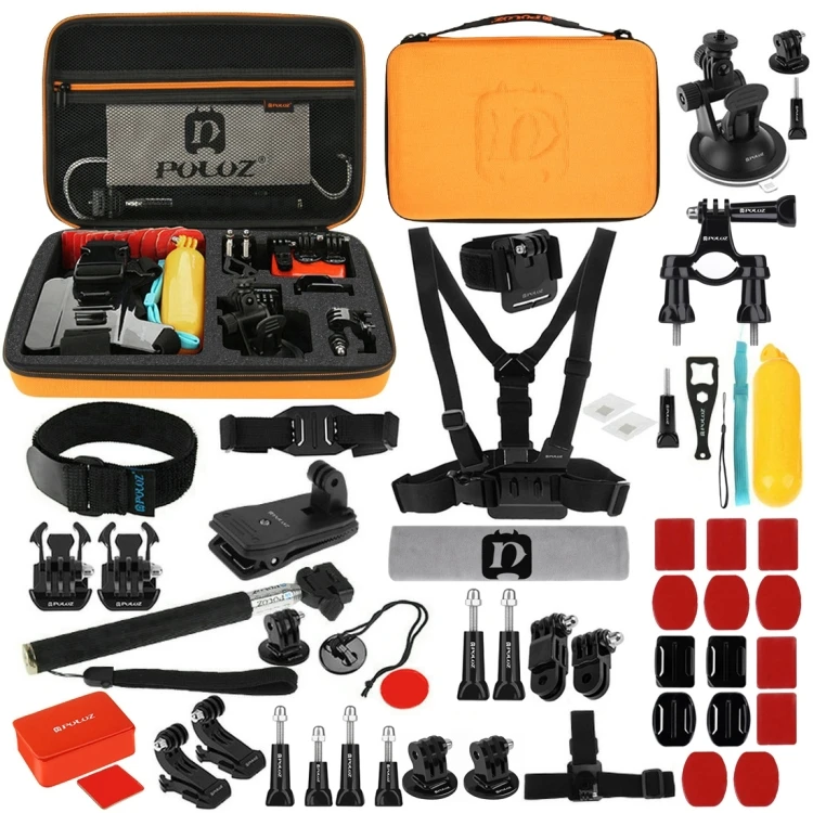 

Wholesale 53-in-1 Accessories Kit for GoPro Hero 9 8 7 6 5 4 3 3+ 2 DJI AKASO XIAOYi Sports Action Camera 4K GoPro Accessories