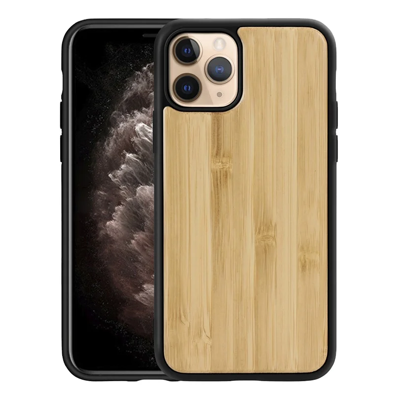 

Custom Print Wooden Friendly Hard Handphone Mobilephone Wood Cover Phone Case Shell For iPhone 11 Case