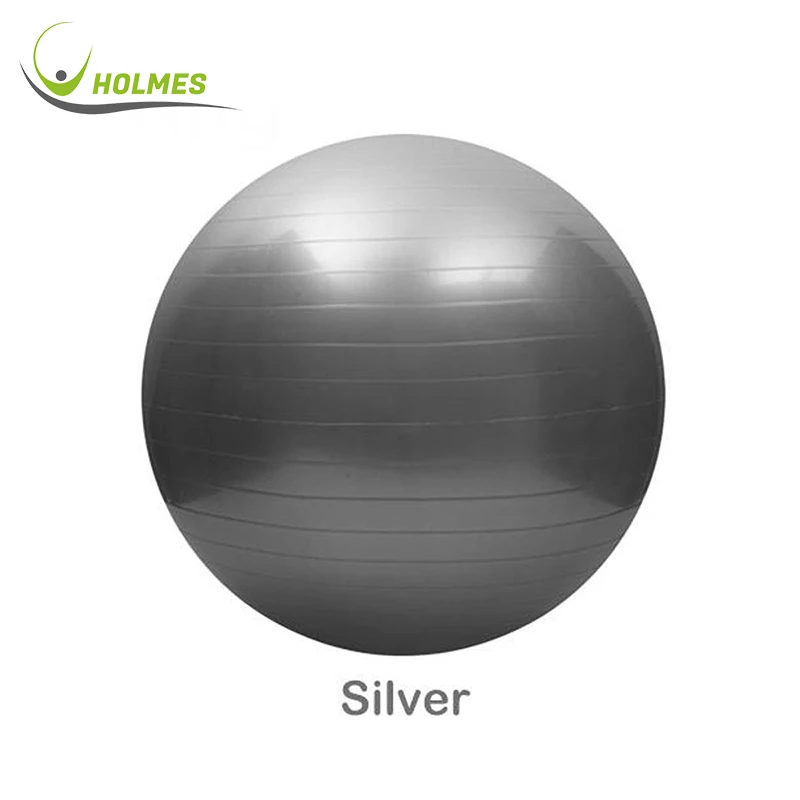 

Pilate inflatable PVC Gym ball Exercise Yoga ball for women, Pink/blue/purple/silver