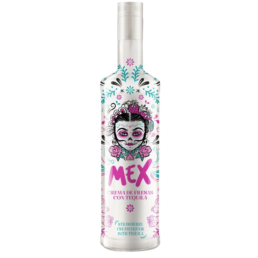 
Crema de Fresas con Tequila - Strawberry Cream Liquor - Mex 