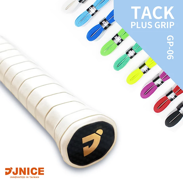 

JNICE GP-06 0.6mm Tacky Feel Overgrip Racket Grip Tape, White/black/red/pink/yellow/green/light blue/blue
