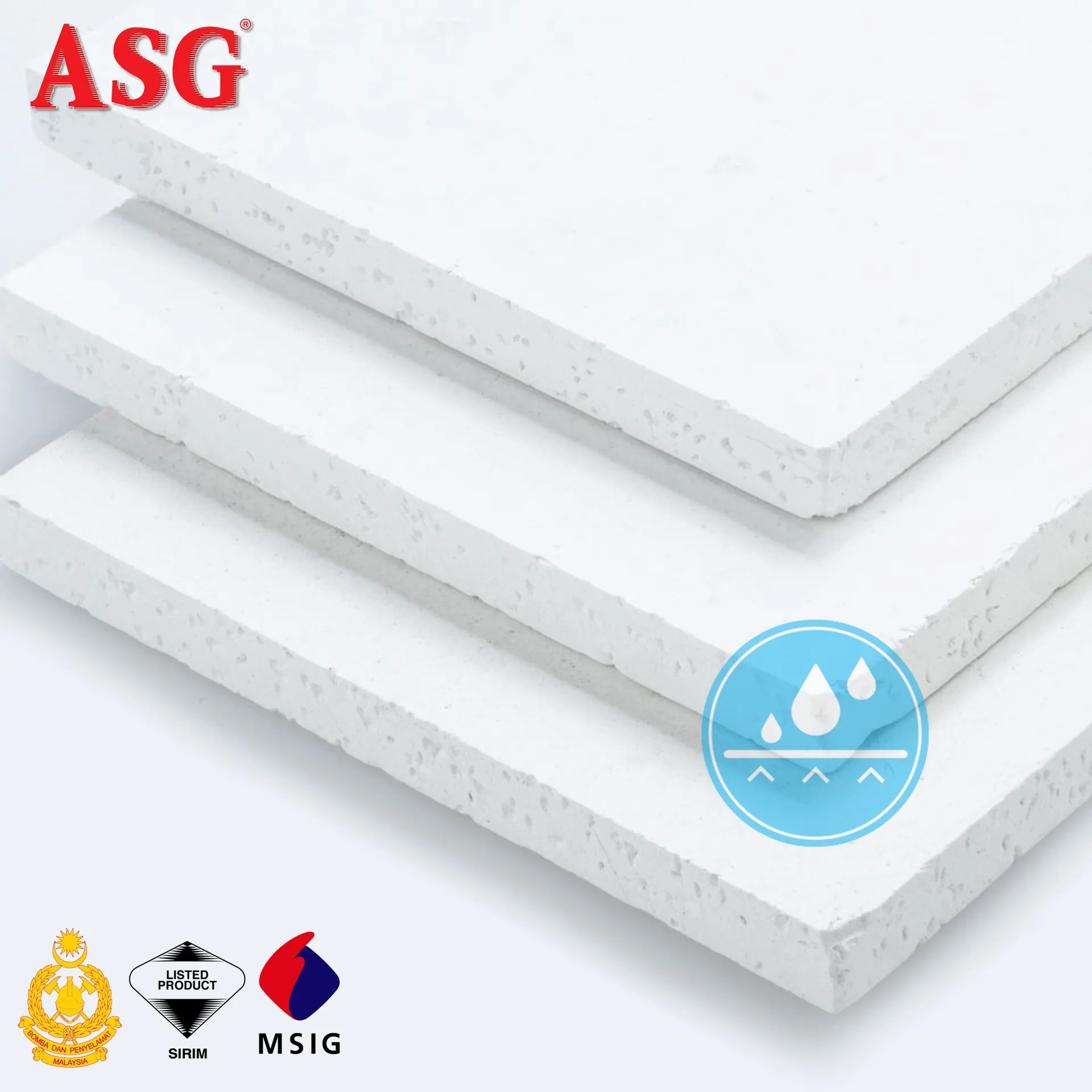 Asg Moisture Resistant Plaster Ceiling Board Plasterboard