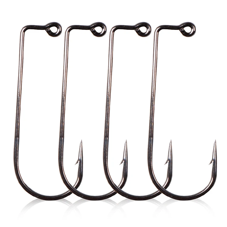 

90 Degree Fishing Jig Hook High Carbon Steel Fishing Hooks for Freshwater Saltwater Size 1#, 1/0, 2/0, 3/0, 4/0