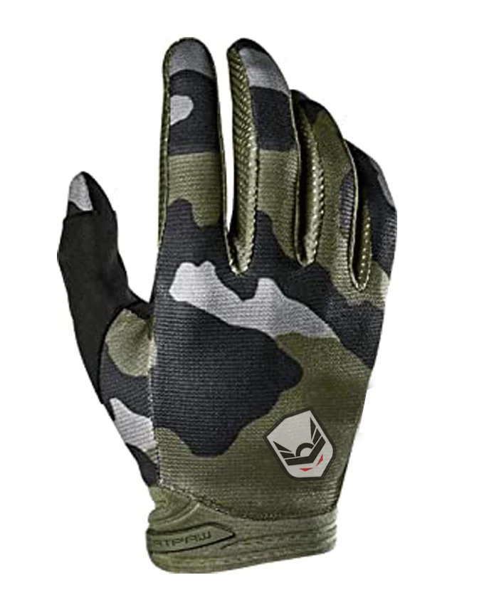 camo mtb gloves