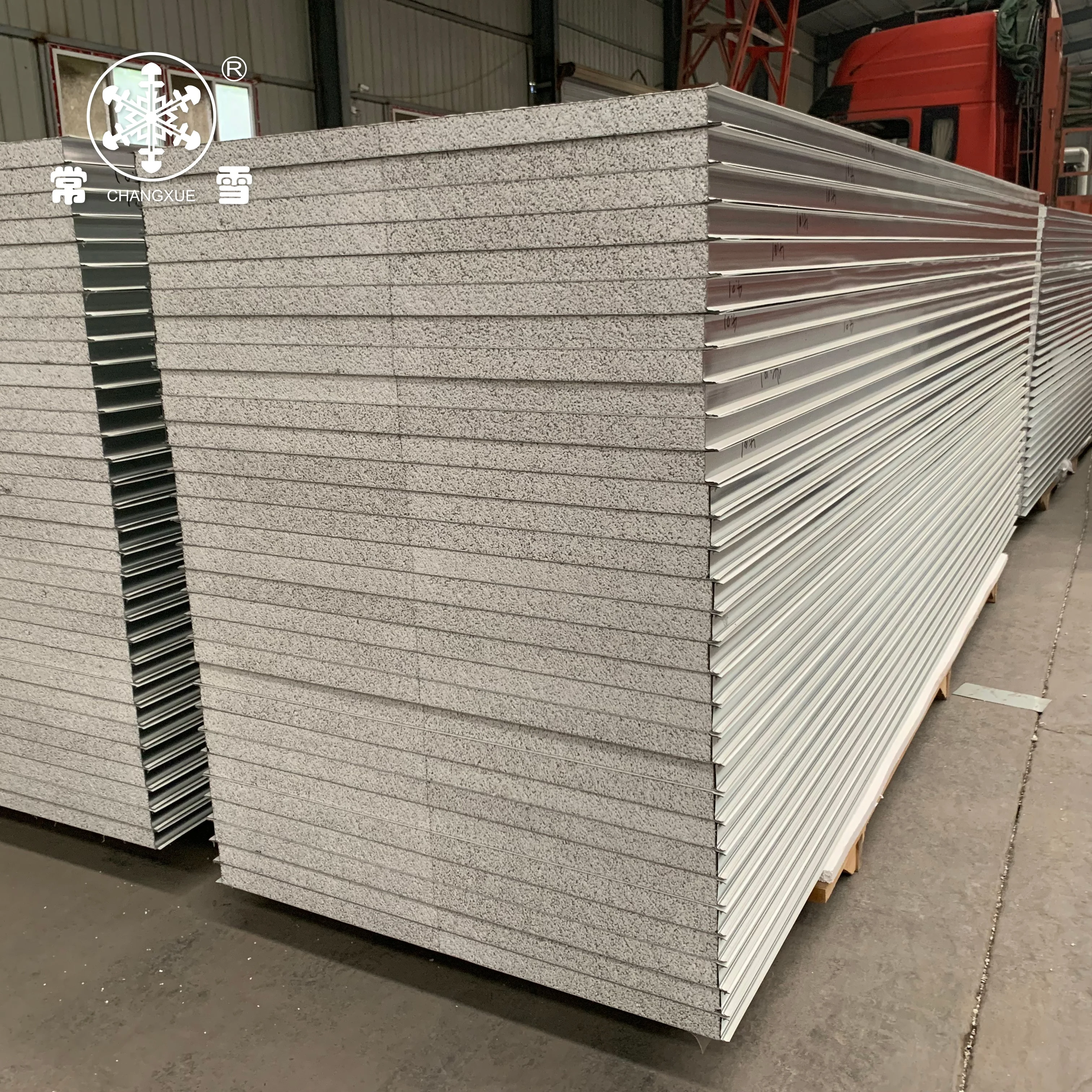 
50mm and 100mm EPS sandwich panel price for warewhouse and workshop wall panel 